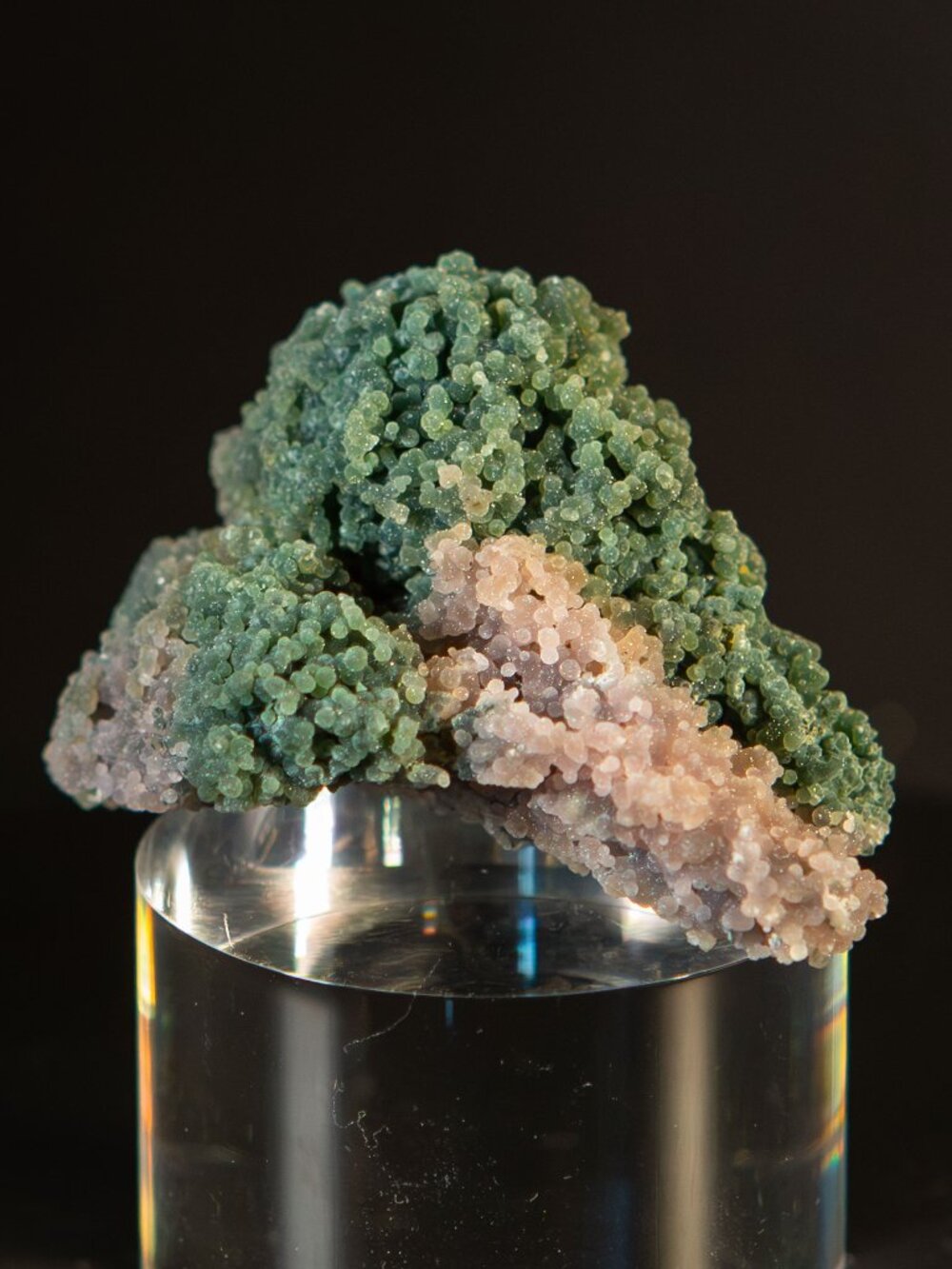 RARE Green Grape Agate Crystal Cluster Purple Chalcedony Mineral 66g